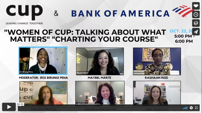 Part II – “Charting Your Course” – “Women of CUP: Talking About What Matters”
