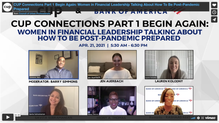 Part I: Begin Again – Women in Financial Leadership Talking About How To Be Post-Pandemic Prepared