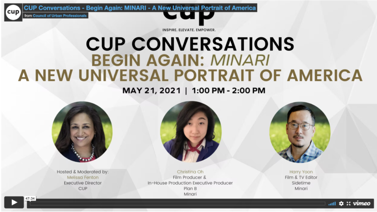 CUP Conversations – Begin Again: MINARI – A New Universal Portrait of America