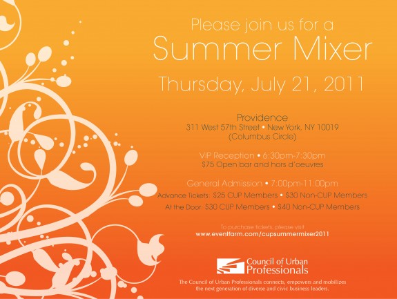 CUP Summer Mixer – July 21, 2011