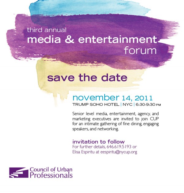 3RD ANNUAL MEDIA AND ENTERTAINMENT FORUM