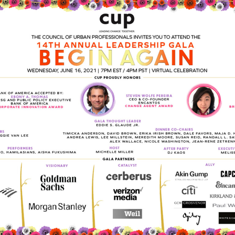 The CUP 14th Annual Leadership Gala BEGIN AGAIN