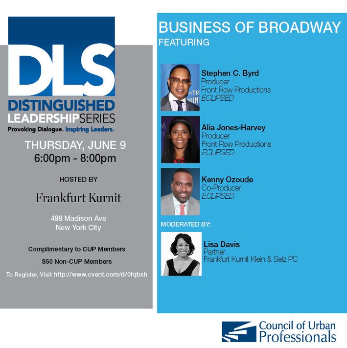 Distinguished Leadership Series: The Business of Broadway